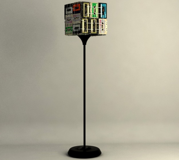 Designers Refurbish Cassette Tapes Into Lamps