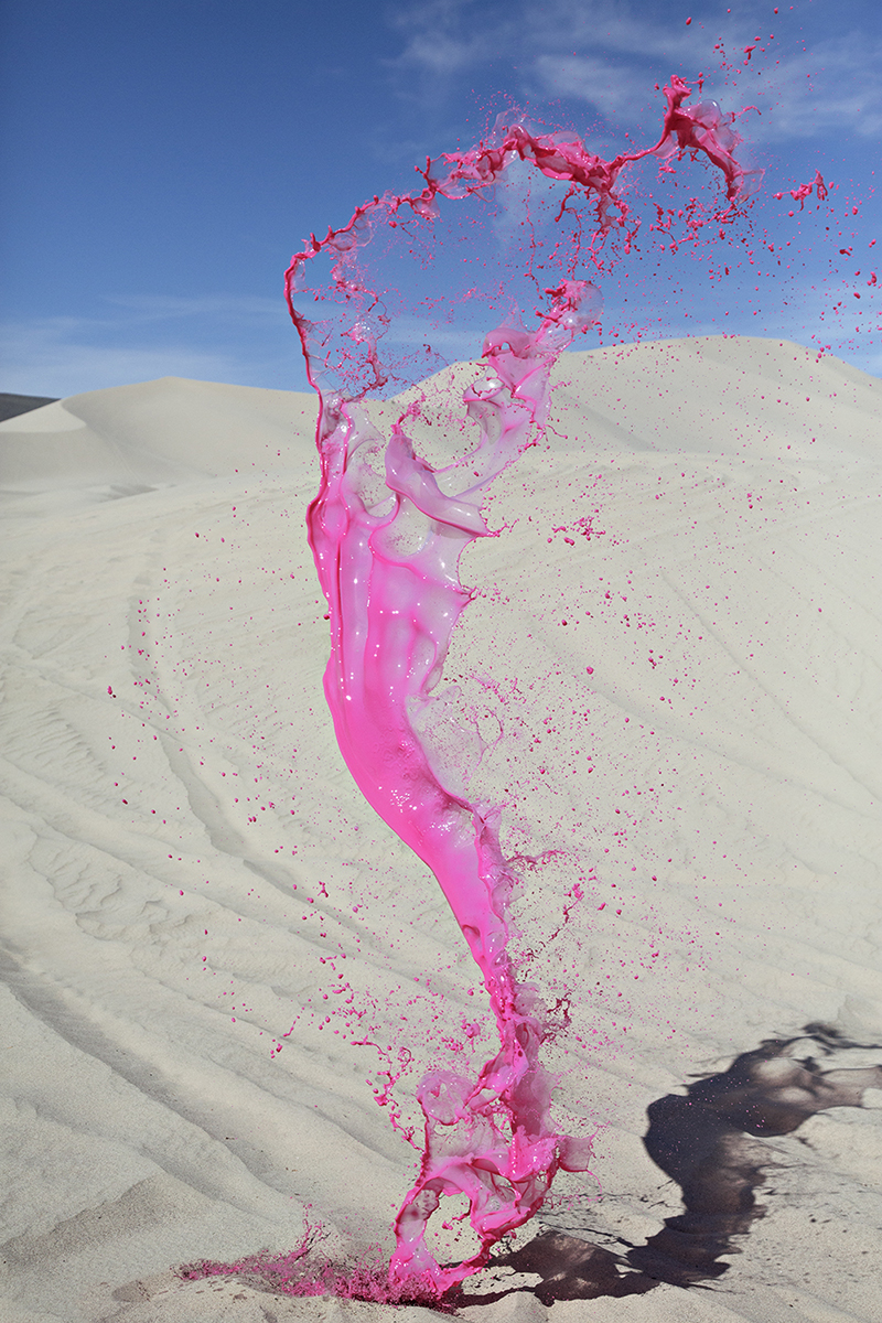 Colorful Liquid Splashes Captured at 1/3500th of a Second Look Like Floating Sculptures high speed