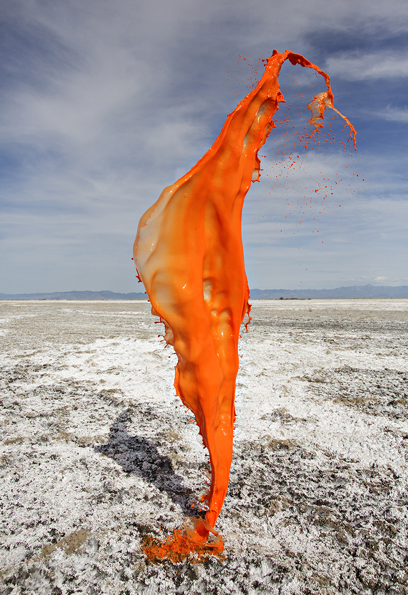 Colorful Liquid Splashes Captured at 1/3500th of a Second Look Like Floating Sculptures high speed