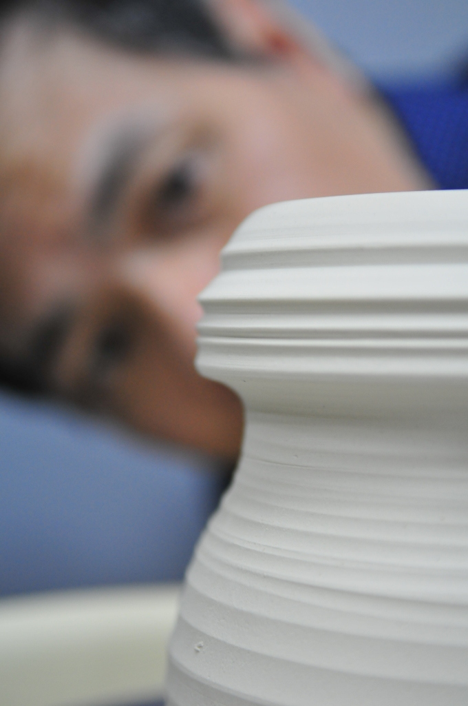 A Pair of Kissing Porcelain Vases by Johnson Tsang porcelain ceramics