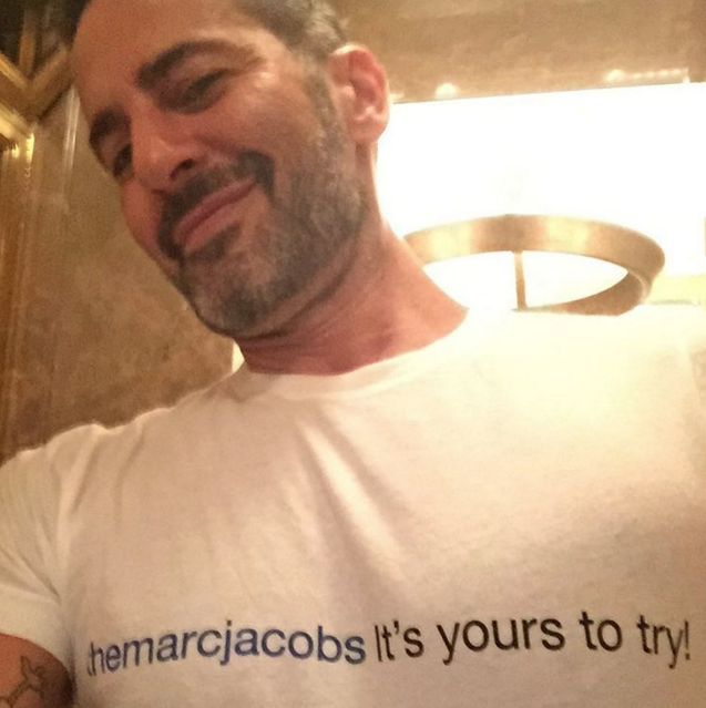 @themarcjacobs "I mean the t-shirt!!@marcjacobs Now available (THE T SHIRT!!!!) at a MARC JACOBS store near you"